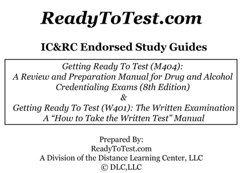 IC&RC Endorsed Getting Ready To Test Study Manuals